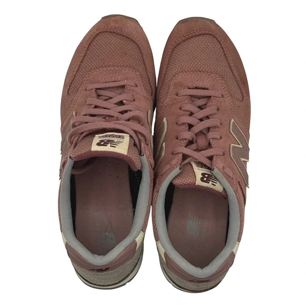 New Balance 696‎ Womens Burgundy Mauve Suede Mesh Sneakers WL696WSC Size 8.5